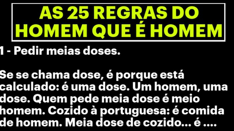 25-regras-do-homem